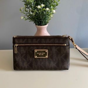 Michael Kors Large Monogram Wristlet